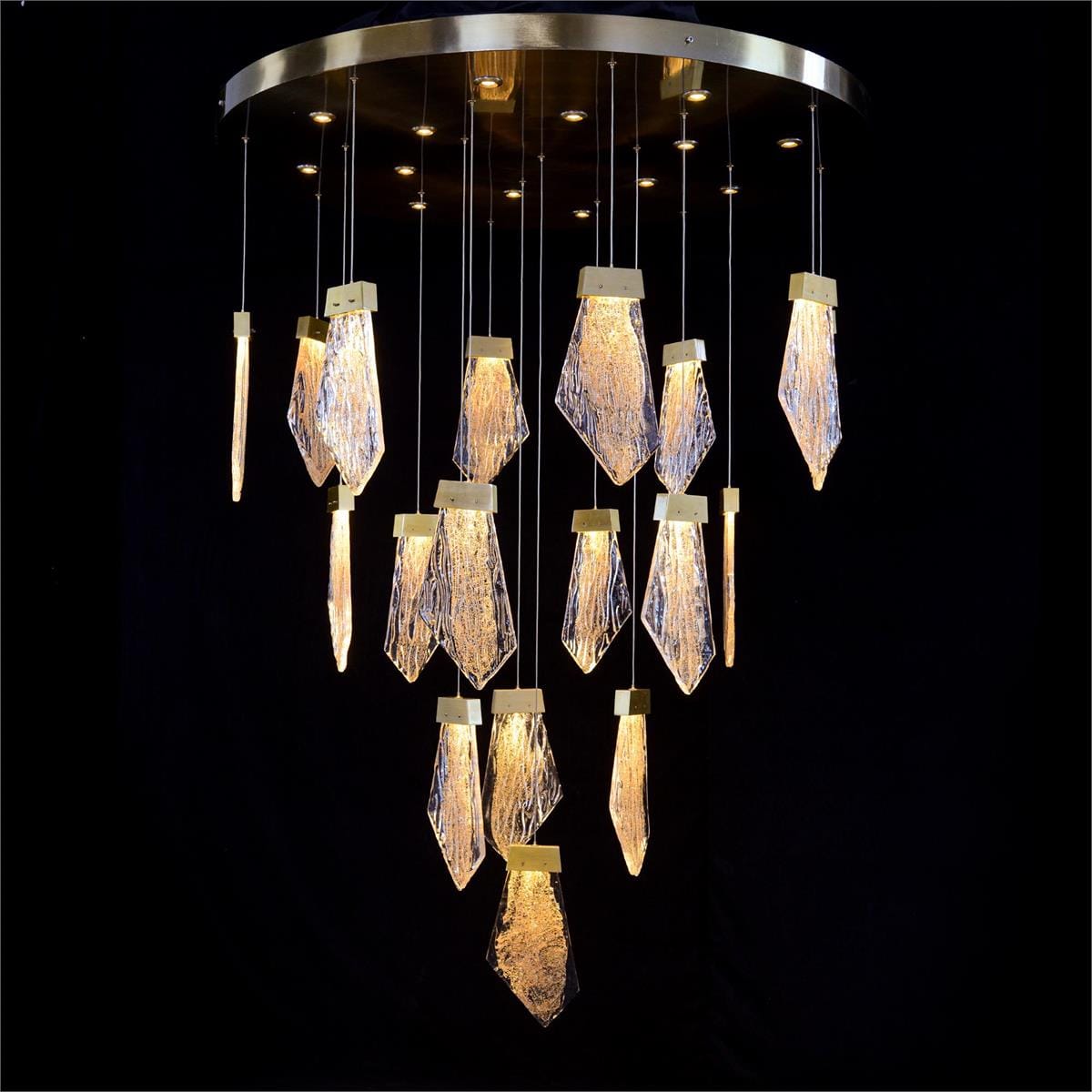 Thirty-Two-Light Drop Pendant Chandelier