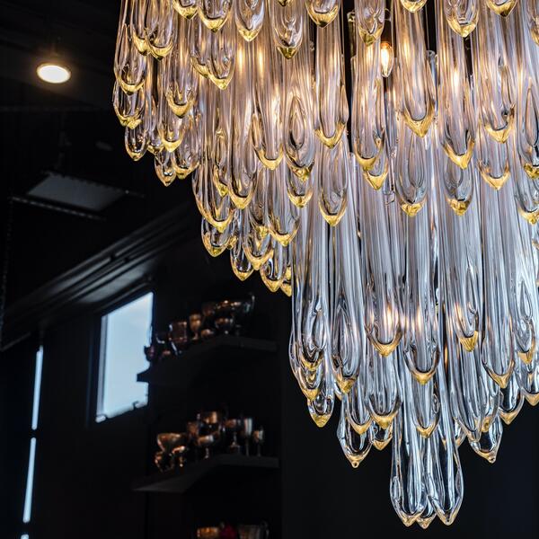 Tiffany Round Flushmount Pendant