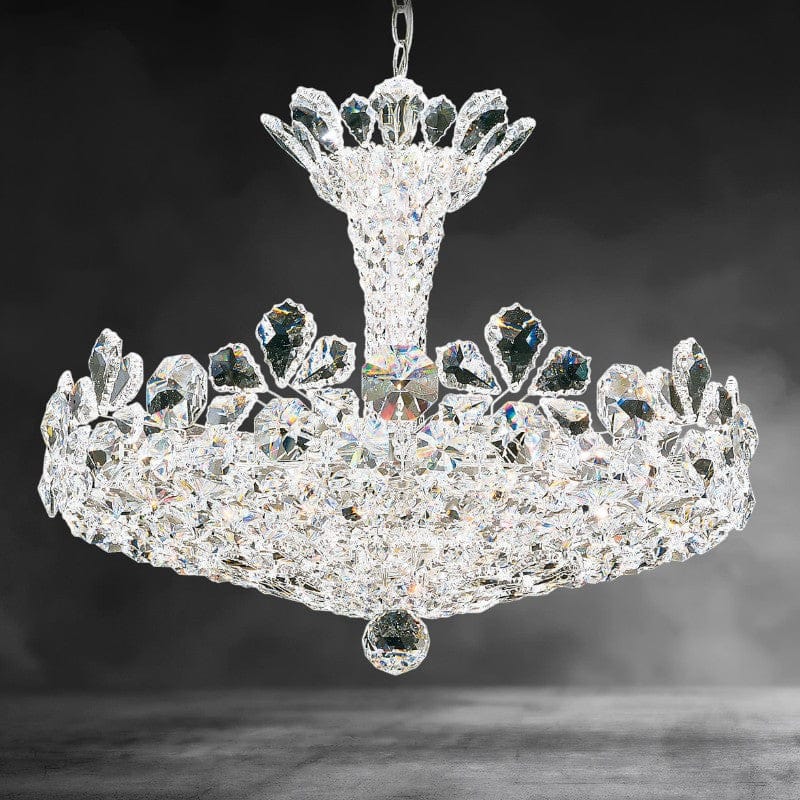 Clear Heritage Crystal Trillane Crystal Chandelier 25"