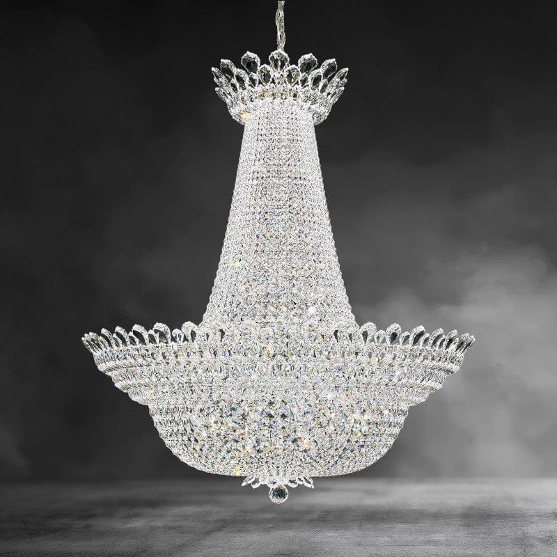 Clear Heritage Crystal Trillane Crystal Chandelier 48"