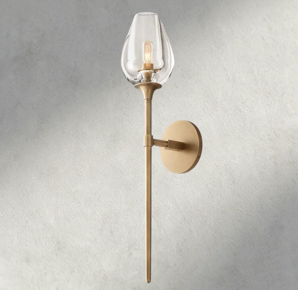 Brass TULIP GRAND SCONCE