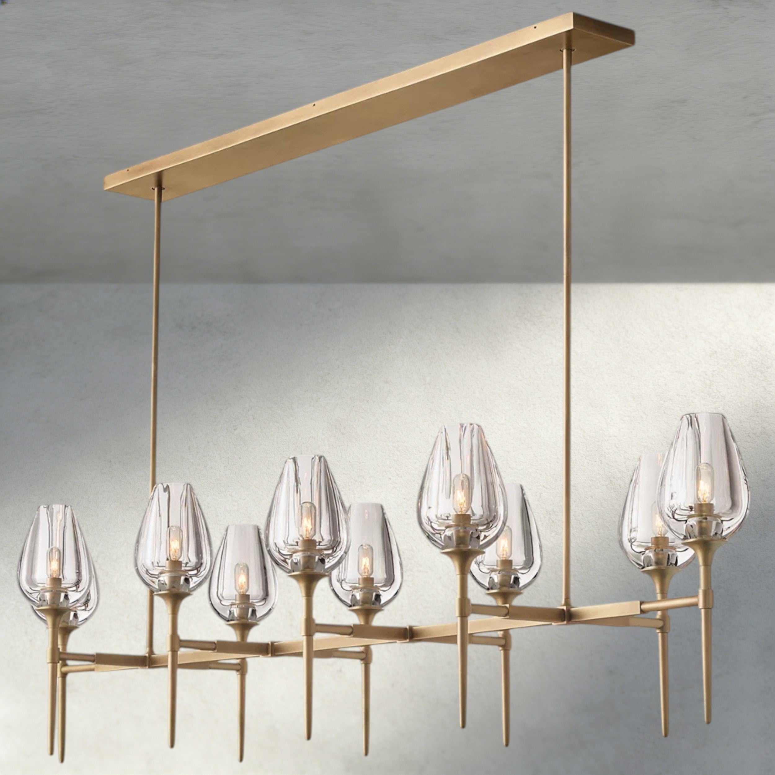 Tulip Linear Chandelier 52", 65"