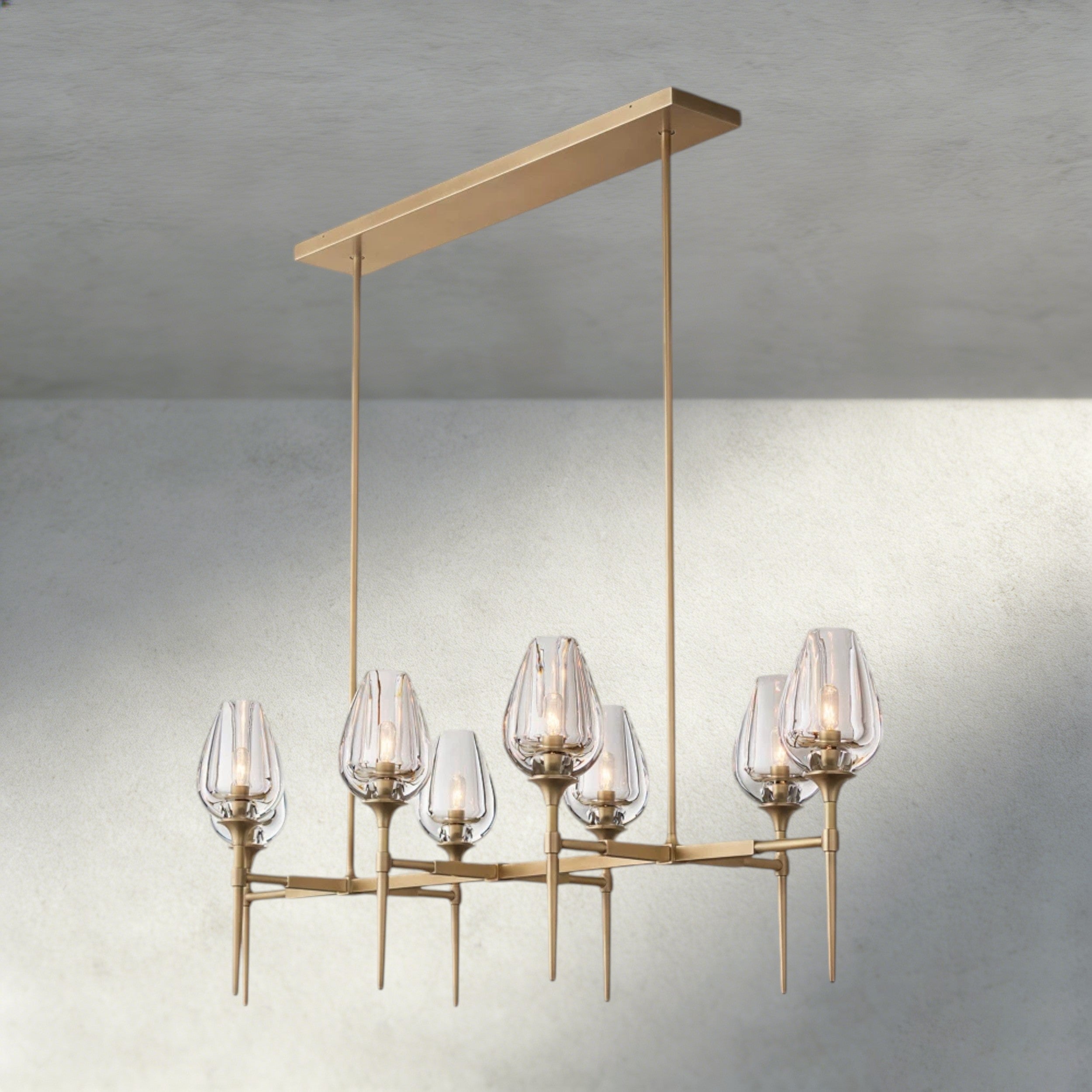 Tulip Linear Chandelier 52", 65"