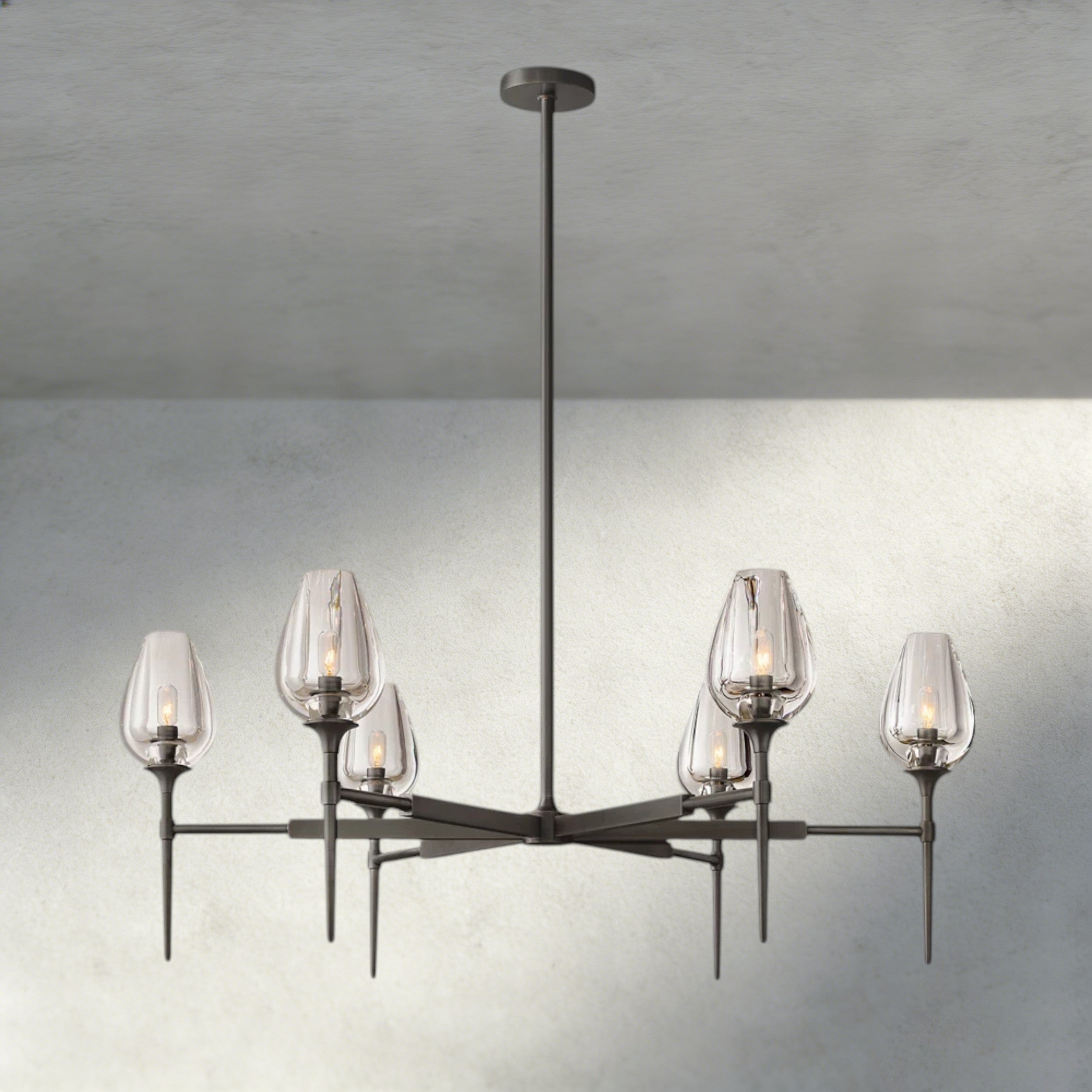42" / Bronze TULIP ROUND CHANDELIER 27", 42", 54"
