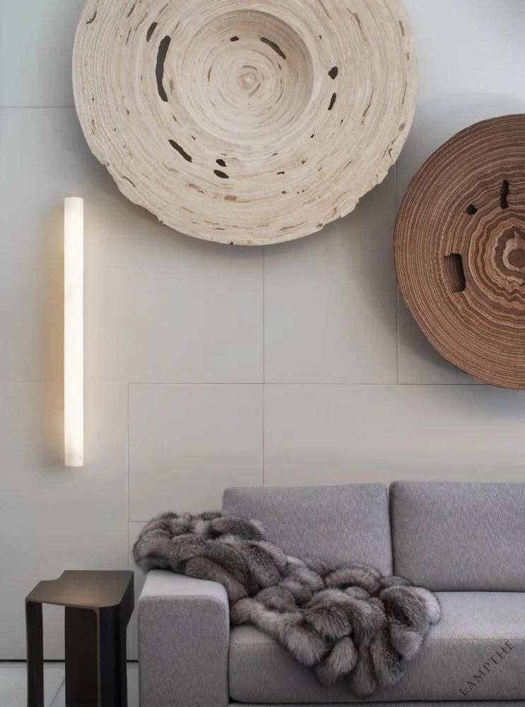Venus Modern Linear Alabaster Wall Sconce 3"4.7"
