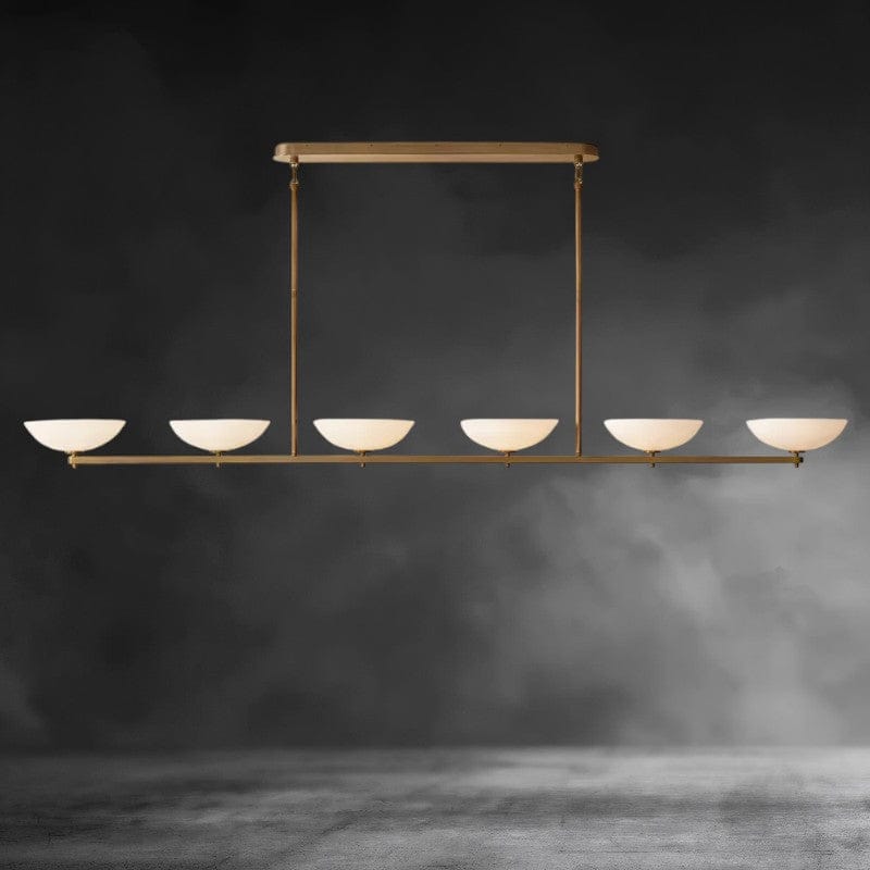 96" / Brass Vernet Linear Chandelier 60", 76", 96"