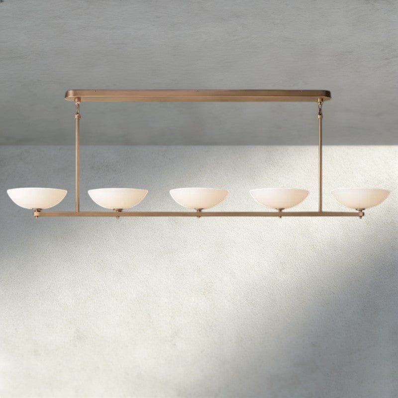 76" / Brass Vernet Linear Chandelier 60", 76", 96"