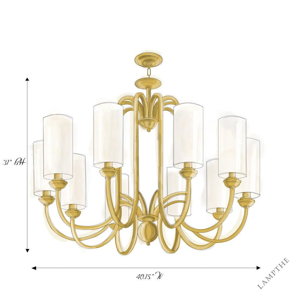 Vintage Brass Chandelier