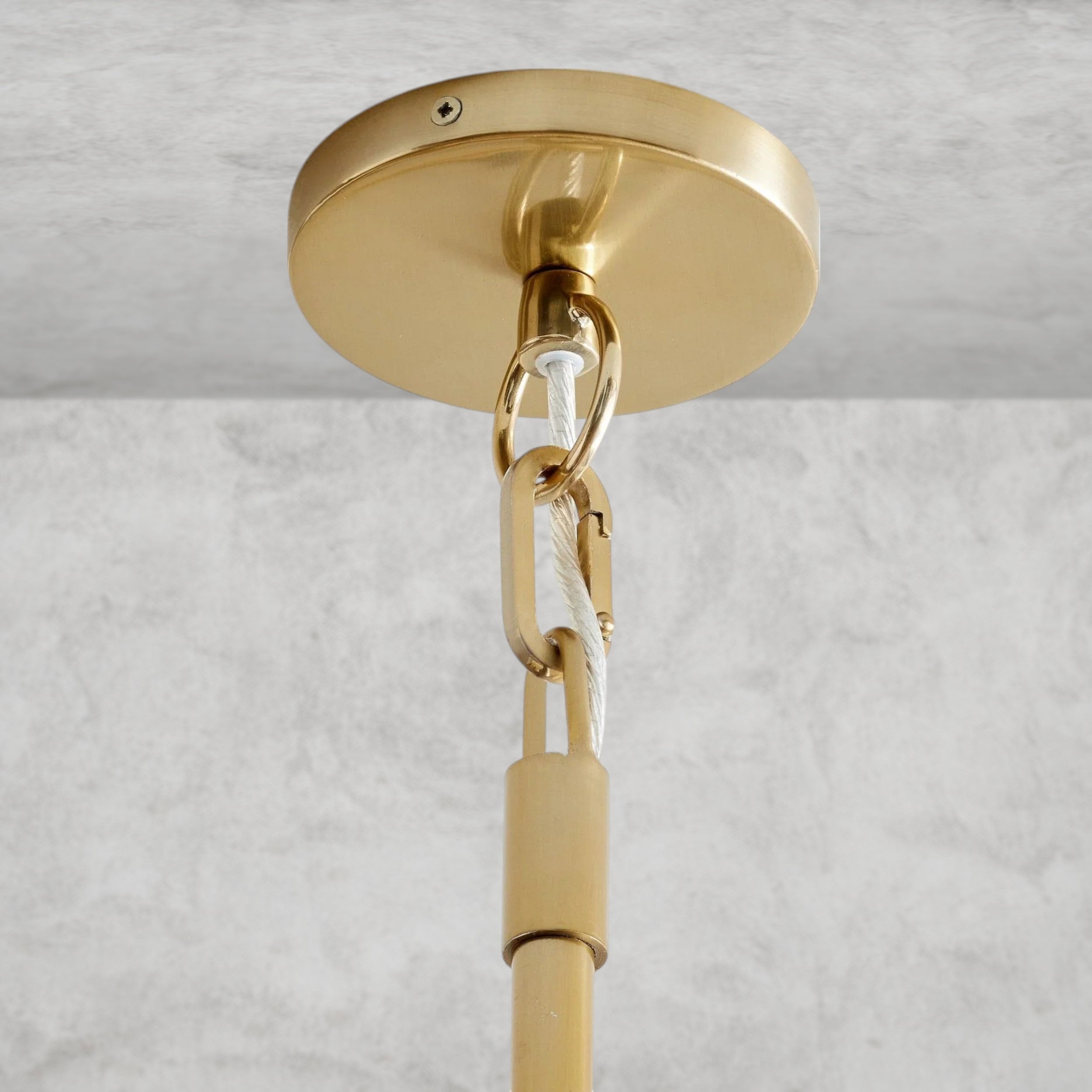 Widham One-Tire Round Alabaster Chandelier