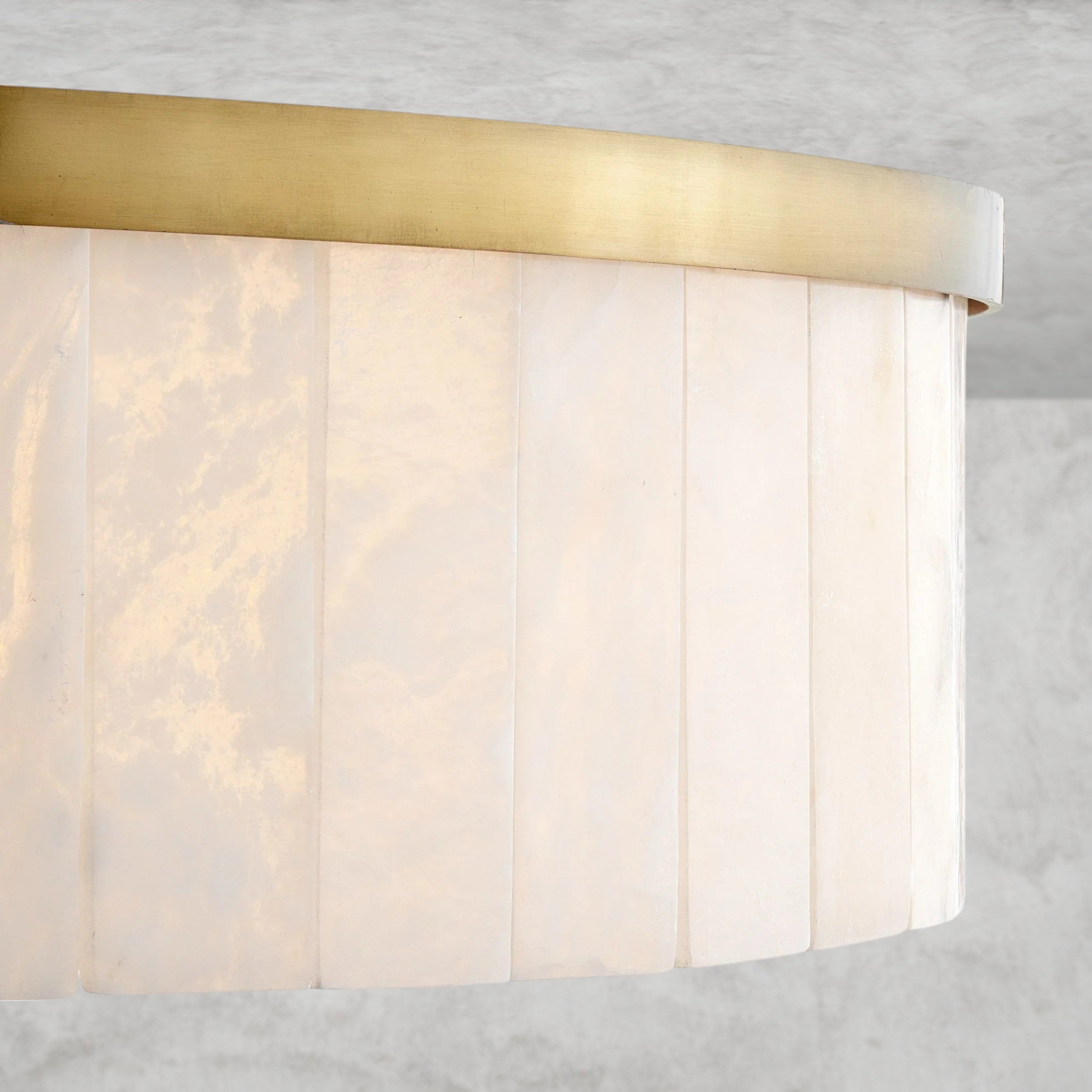 Widham One-Tire Round Alabaster Chandelier