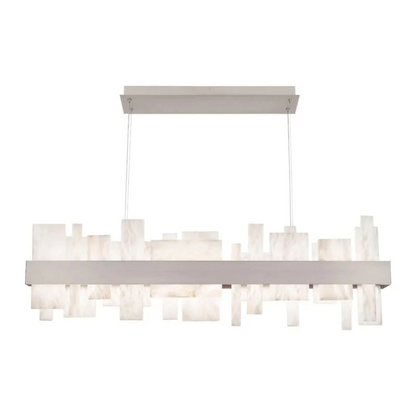 Alabaster Acropolis 46in LED Linear Chandelier
