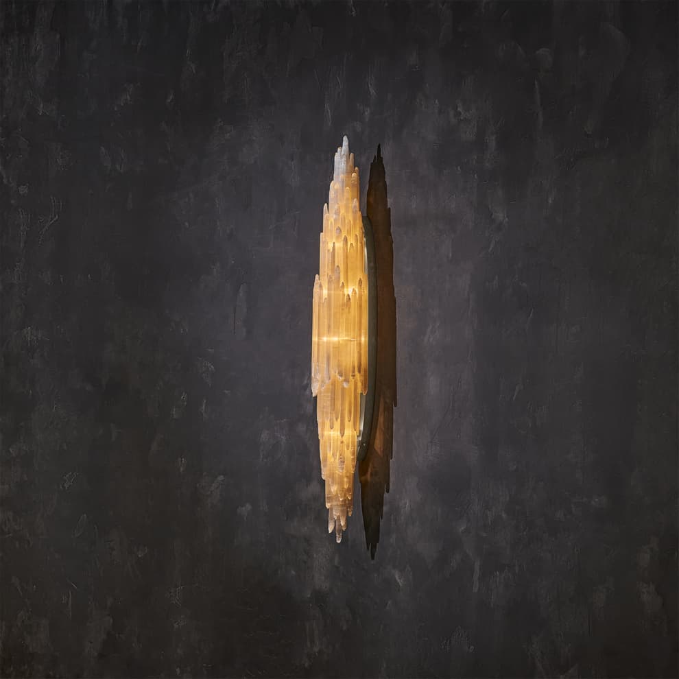 Selenite Sconce