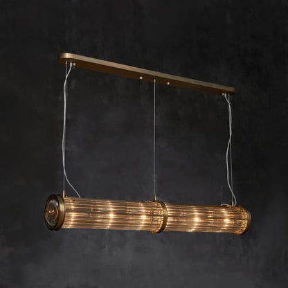 Newton Rectangular Pendant Bronze
