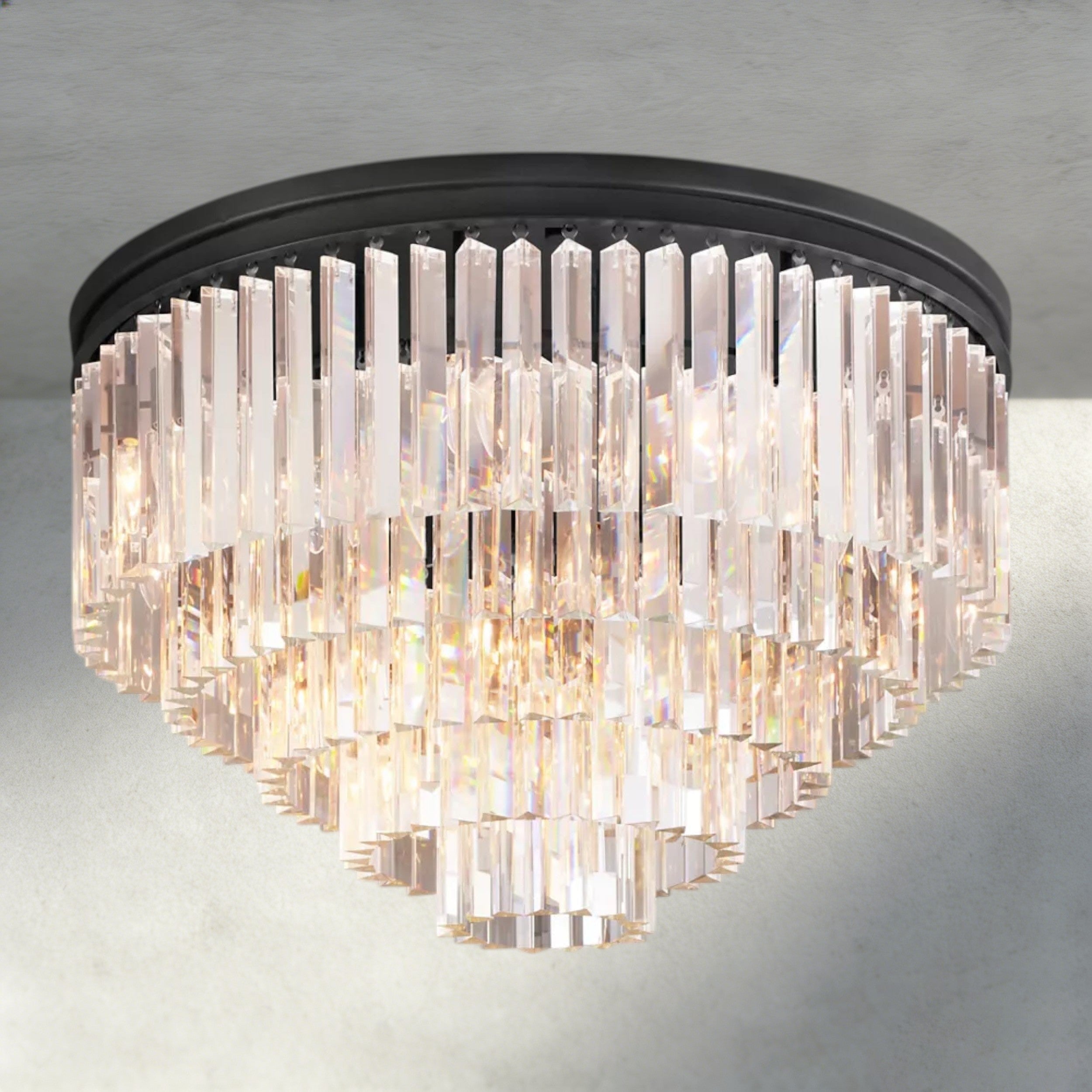 Bronze / 32" 1920s Odeon Flushmount 20"