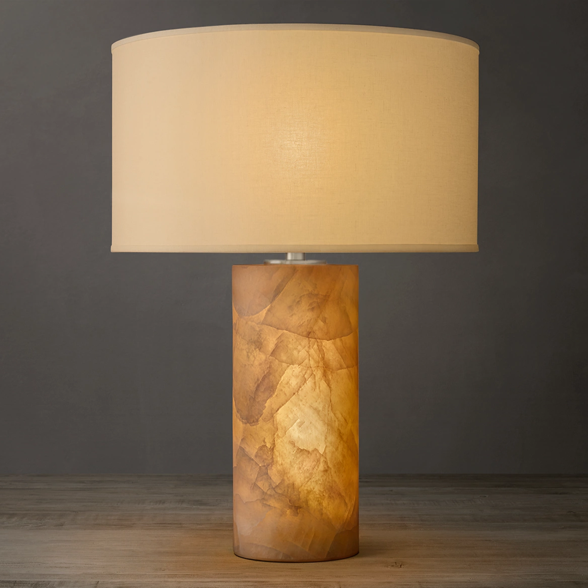 Rivaga Lisse Alabaster Table Lamp 6"