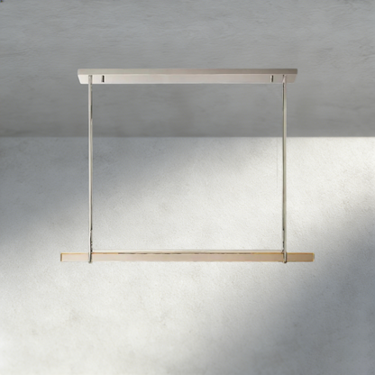 Audubon Crystal Linear Single Bar Chandelier