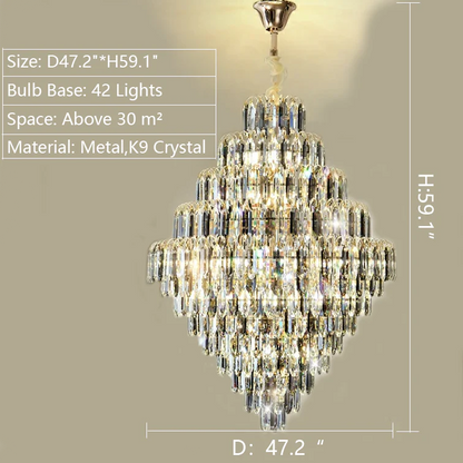 Rastine Crystal Round Chandelier