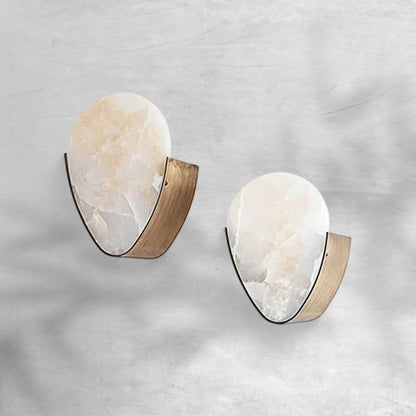 Braden Alabaster Minimalist Wall Sconce