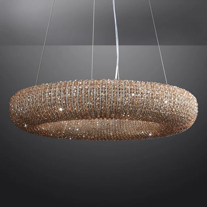 Samter Crystal Smoke Round Chandelier 31", 41", 59"