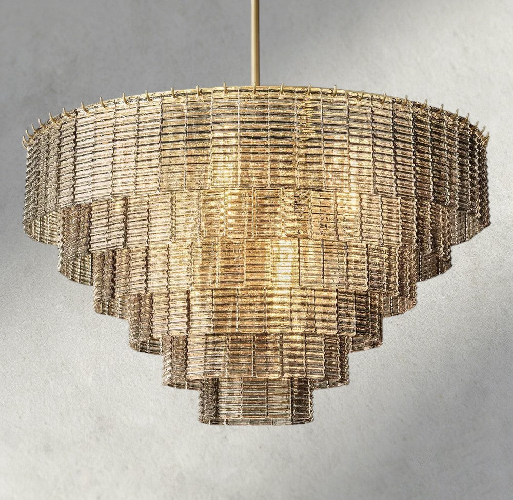 Sirene Smoke Glass Round Chandelier 41", 52", 65"