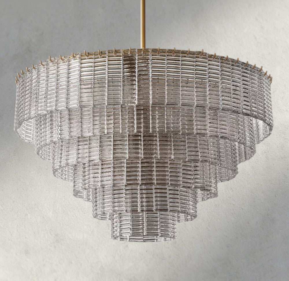 Sirene Clear Glass Round Chandelier 41", 52", 65"
