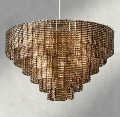 Sirene Smoke Glass Round Chandelier 41", 52", 65"