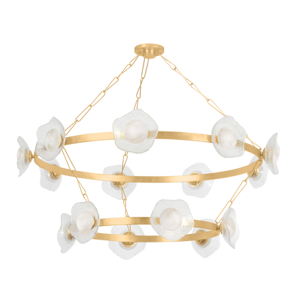 Almandine Double-Layered Chandelier