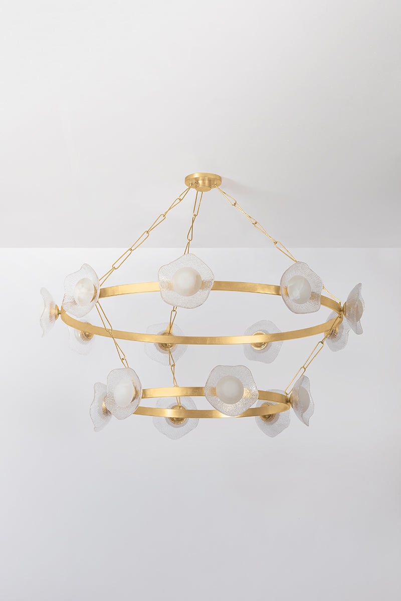Almandine Double-Layered Chandelier
