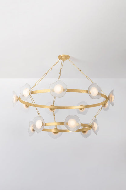Almandine Double-Layered Chandelier