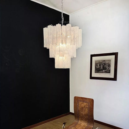 Murano Chandelier – 48 tubes – Alabaster White