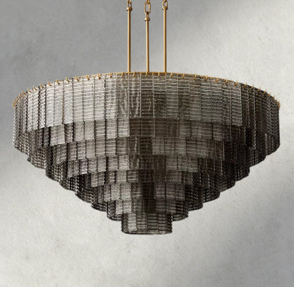 Sirene Smoke Glass Round Chandelier 41", 52", 65"