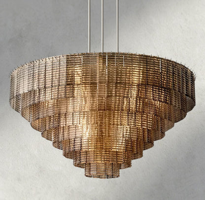 Sirene Smoke Glass Round Chandelier 41", 52", 65"