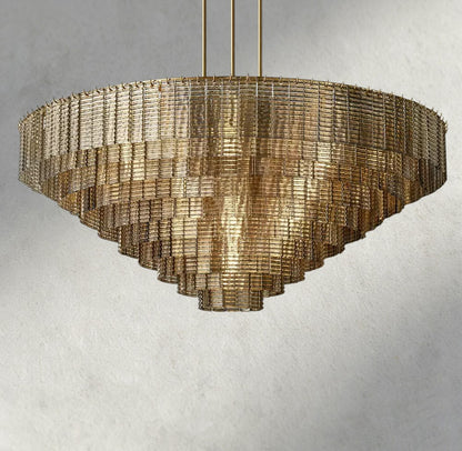 Sirene Smoke Glass Round Chandelier 41", 52", 65"