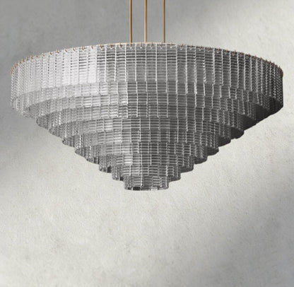 Sirene Clear Glass Round Chandelier 41", 52", 65"