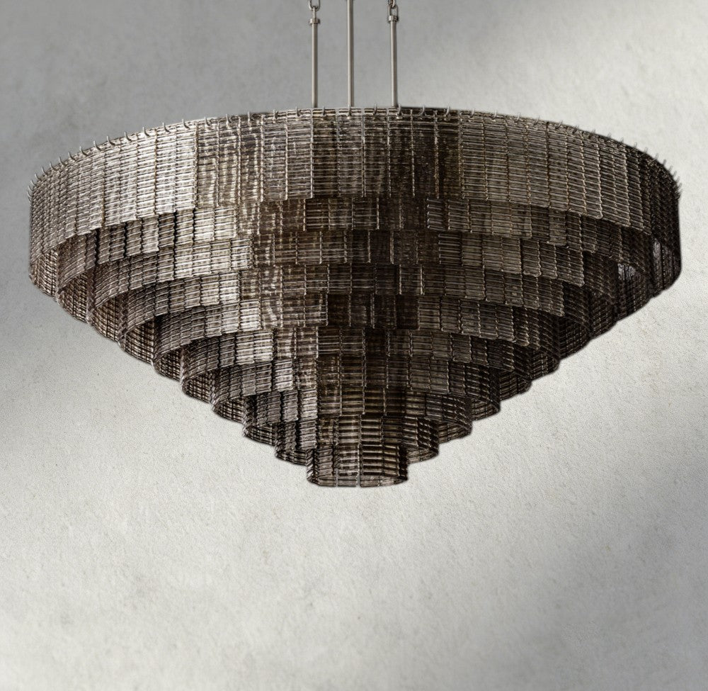 Sirene Smoke Glass Round Chandelier 41", 52", 65"