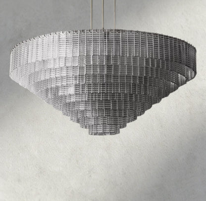 Sirene Clear Glass Round Chandelier 41", 52", 65"