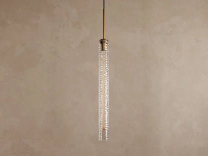 Colleena Hammered Glass Pendant