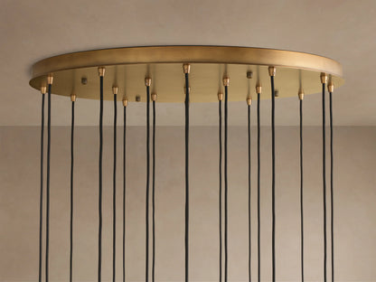 Colleena Fluted Glass Round Chandelier