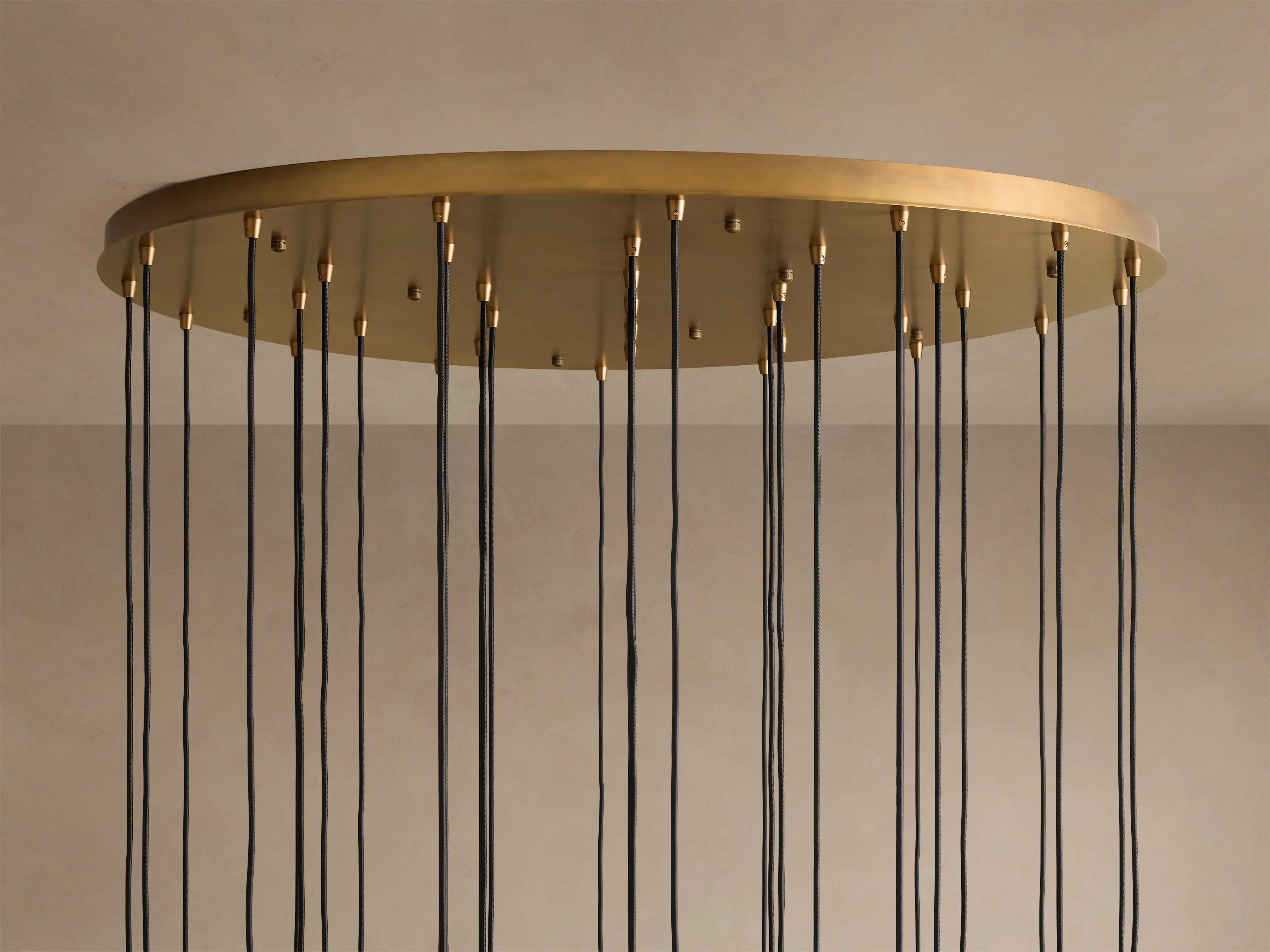 Colleena Fluted Glass Round Chandelier