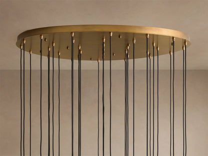 Colleena Fluted Glass Round Chandelier