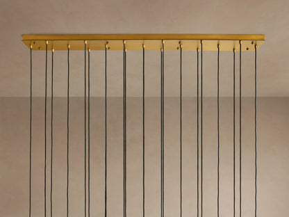 Colleena Linear Fluted Glass Chandelier