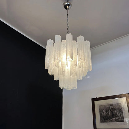 Murano Chandelier – 36 tubes – Alabaster white