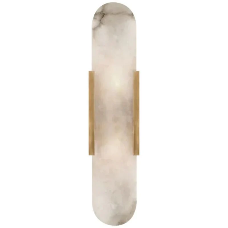 Rowan Modern Alabaster Wall Sconce 20"H, 28"H