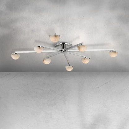 Padra Alabaster Large Staggered Arm Flush Mount