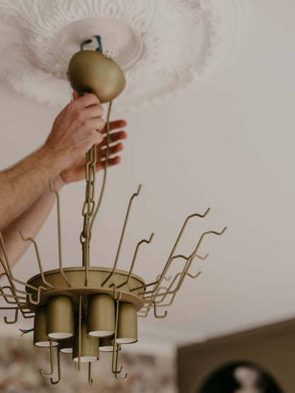 Murano Chandelier – 36 tubes – Alabaster white