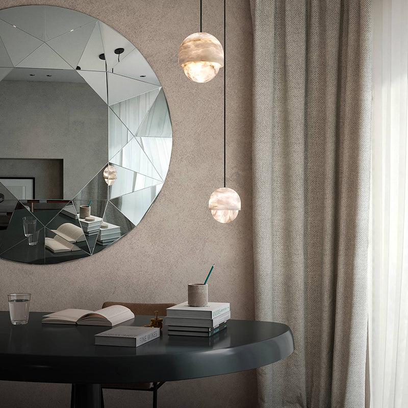 Alabaster Art Small Pendant Light