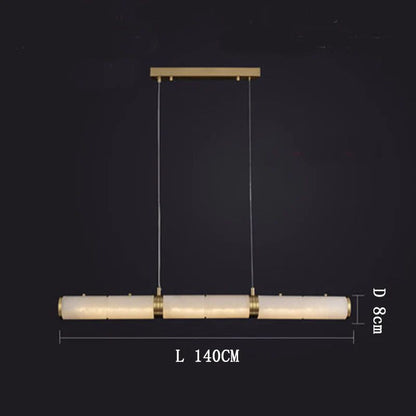 Alabaster Cylindrical Chandelier - jchandelier