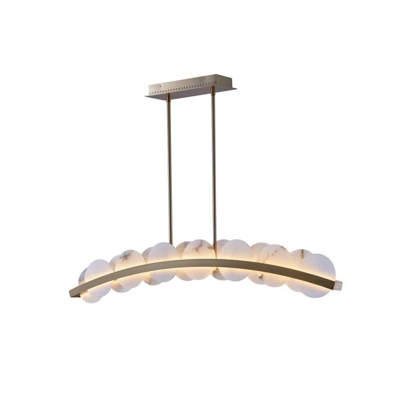 Alabaster Meridian Kitchen Island Chandelier 47" - jchandelier