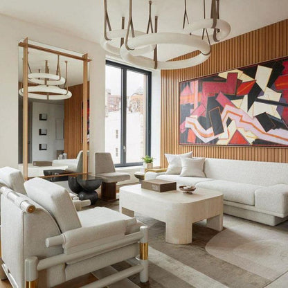 Oslo Alabaster Art Chandelier