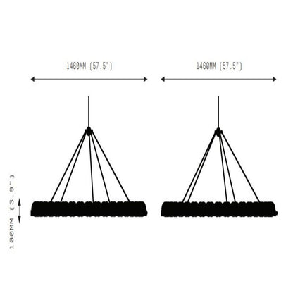 Natural Alabaster Suter Chandelier